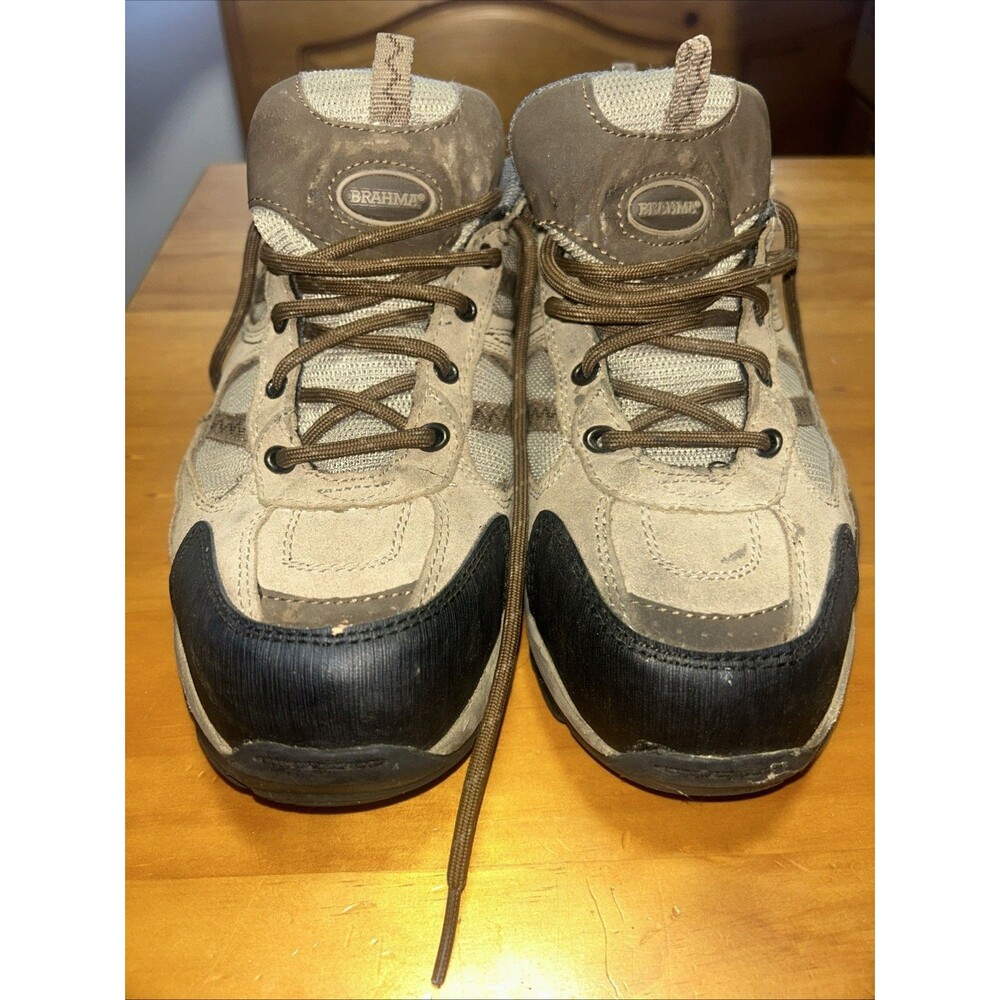 Brahma Womens Size 10 Rose Brown Leather Safety Hiking Boots Athletic Shoes